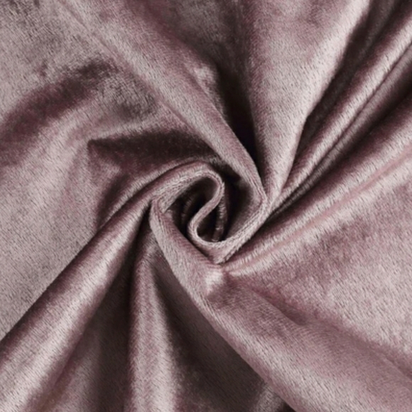 120" Round Dusty Rose/Mauve Lux Velvet Table Cloth - Picture 5 of 7
